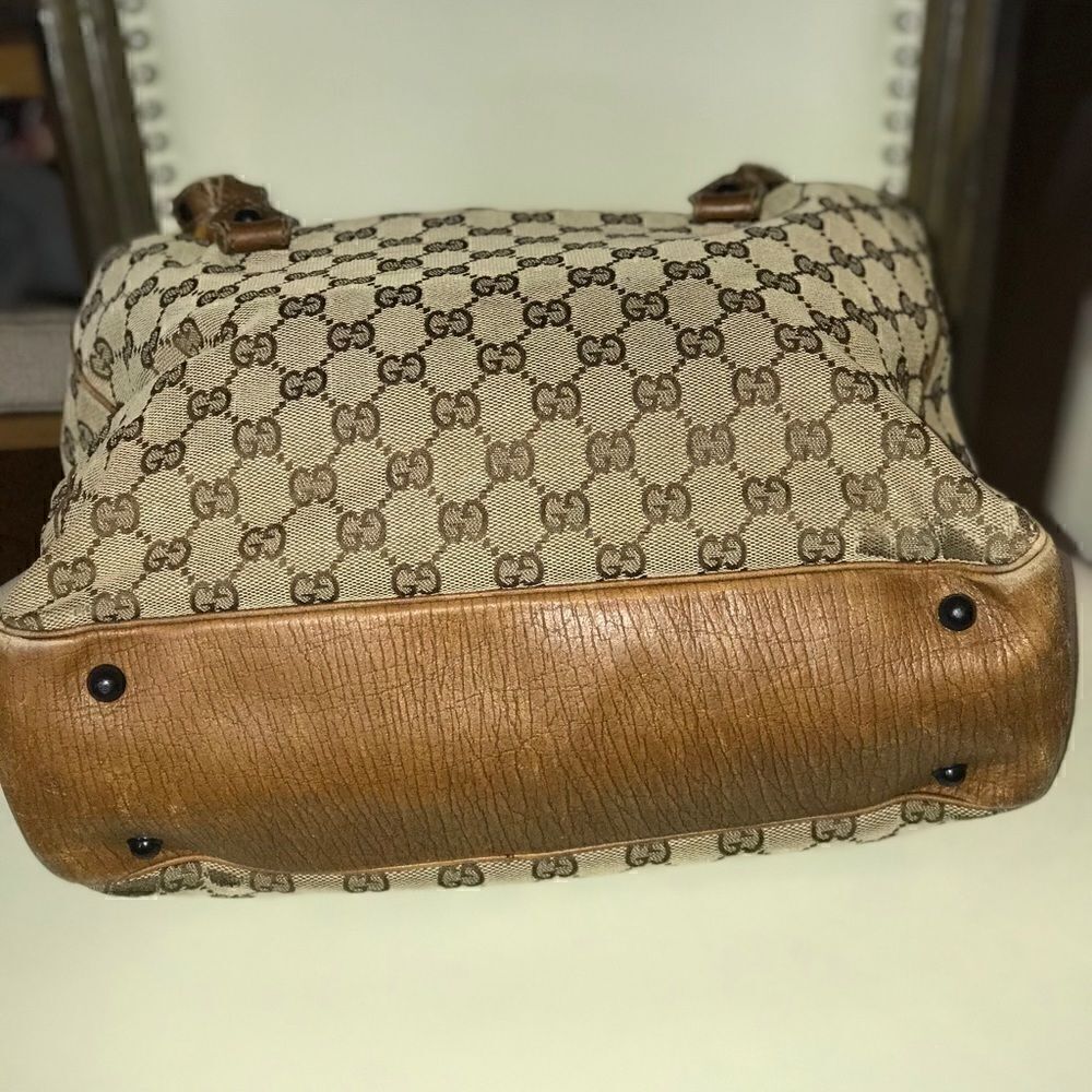 Gucci tote with bamboo handles - Picture 7 of 16